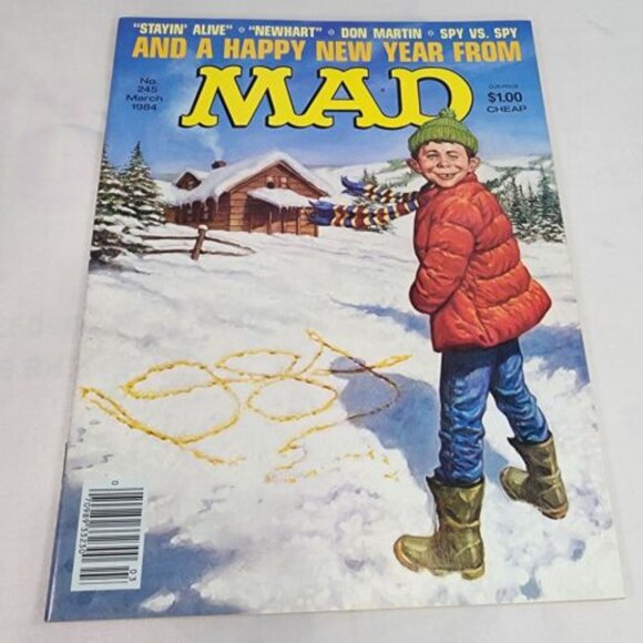 Mad Magazine Issue #245 March 1984 Staying Alive Yellow Snow Don Martin Fine + - Picture 1 of 7